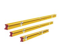 Stabila R-Type 3-Vial Spirit Level Set - 100Cm (39"), 200Cm (78") & 244Cm (96")