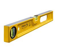 STABILA Spirit Level Type 82 S, 40 cm, Robust Die-Cast Aluminium Profile, Metric Scale, 1 Horizontal Level, 1 Vertical Level, 1 Handle Opening, Made in Germany