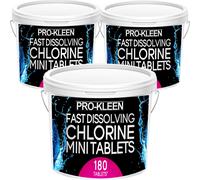 Stabilised Fast Dissolving Mini Chlorine Tablets 2.7g - 540 Tablets ProKleen Clear One Size