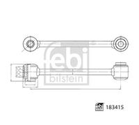 FEBI BILSTEIN 183415 Stabiliser Bar Link/Coupling Rod Rear Right O/S Left N/S