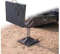 Stabilising crane outrigger pads Trailer Stabilizer Jack Pads, Heavy and Solid Floor Jack Rubber Pad leveling mat Rubber Outrigger Pad for the Stability/Balance Feet(Size:16x16x1.2"/40x40x3cm)
