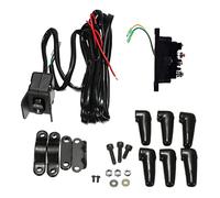 Stability 12V Solenoid Contactor & Winch Rocker Thumb Switch Combo for ATV UTV Plastics Made Winch Rocker Switch