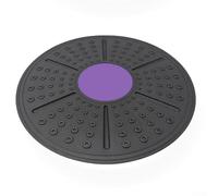Stability Exercise Board for Core Muscle Recruitment and Postural Alignment During Isometric and Dynamic Movement Sequences (Black purple)
