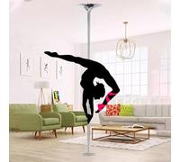 Stabilized Adjustable Metal Dancing Pole,Stripper Pole Indoor Home Stripper Pole Dancer,Fitness & Fun Heavy Duty 45mm Dance Pole Kit, for High Ceilings,7.4ft-9ft