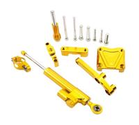 Stabilizer Compatible With EX300 For Ninja300 2013-2017 2016 2015 Motorcycle Steering Damper Stabilizer Mounting Bracket Kit Universal Accessories(Yellow)
