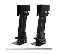 Stabilizer Jack, 2PCS Stabilizer Jack Iron 650lb Support 1000lb Lifting Capacity Telescoping Adjustable Swing Down Outriggers