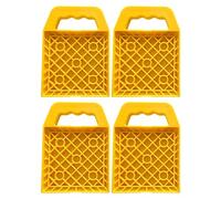 Stabilizer Jack Shims for RV, 4 Portable Non-Slip Mats | Anti-Sinking Plate for Trailers - for Car, Truck, SUV, Trailer, Camping, Travel, Camper, Parking,