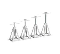 Stabilizer Jacks 4 PCS Aluminum RV Stabilizer Jacks Screw Jack Stands Stabilize and Level RV Trailer Camper Adjustable Height 29cm to 44cm for Trailers Campers