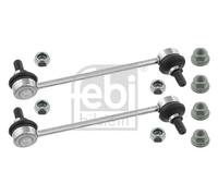 febi bilstein 24863 Stabiliser Link Set with lock nuts, pack of one, silber