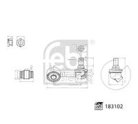 FEBI BILSTEIN 183102 Anti-roll bar link