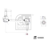 FEBI BILSTEIN 184808 Anti-roll bar link