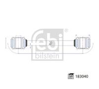 Anti Roll Bar Link Rear Left or Right 183040 Febi Stabiliser Drop Link Quality