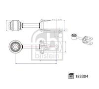 FEBI BILSTEIN 183304 Stabiliser Bar Link/Coupling Rod Rear Right Left Fits Man