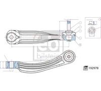 Stabilizer Link Rear Axle Left Coupling Rod 192978 FEBI BILSTEIN for VW SKODA