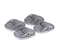 Stabilizer Pad Jack Pads Leveling Blocks Foot Pads Base Plates With Stable Pin Set Weather Resistant Build Suitable for RV camping long road outdoor adventures, Grey