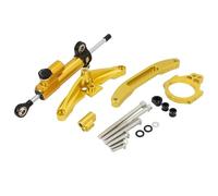 Stabilizer Steering Damper Bracket Support Mounting For Ya&ma&ha For FZ1 FAZER 2006-2015 Motorcycle Damper Bracket Adjustable Linear Stabilizer(Yellow)
