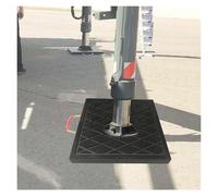 Stabilizing Crane Outrigger Pad Universal Rv Leveling Pads For Wrecker Heavy Duty Jack Stackable Landing，Rv Leveling Pads,30-60 CM Black Square Crane Outrigger Pad with Handle, Waterproof An