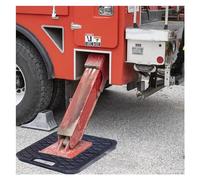 Stabilizing Crane Outrigger Pad Universal Rv Leveling Pads For Wrecker Heavy Duty Jack Stackable Landing，Heavy Duty Black Stabilizer Jack Pads for RVs & Campers, 19.7x19.7x2.4in, Prevent Sin