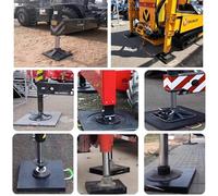 Stabilizing Crane Outrigger Pad Universal Rv Leveling Pads For Wrecker Heavy Duty Jack Stackable Landing，Heavy-Duty Crane Tow Truck Stabilizer Pad, 12x12 to 28x28 Inch RV Jack Landing Pad, A