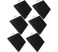 Stabilizing Crane Outrigger Pad Universal Rv Leveling Pads For Wrecker Heavy Duty Jack Stackable Landing，Heavy-Duty Square Outrigger Pads for Jacks/Bucket Trucks, 30x30x3cm, 6pcs - Ideal Lev