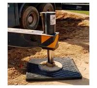 Stabilizing Crane Outrigger Pad Universal Rv Leveling Pads For Wrecker Heavy Duty Jack Stackable Landing，4 Pack Heavy Duty Outrigger Pads, 18x18 & 24x24 Inch Stabilizing Blocks for Trailers,
