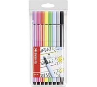 STABILO 68 Premium Felt Tip Pen - Assorted Colours (Pack of 8)