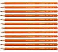 STABILO All - Coloured Graphite Pencil | Pack of 12 - Orange
