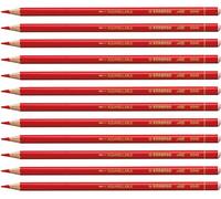 STABILO All - Coloured Graphite Pencil | Pack of 12 - Red