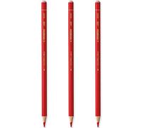 STABILO All Watercolour Effect Pencil Pack of 3 Pencils - Red