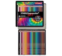 Colouring Pencil - STABILOaquacolor Tin of 24 Assorted Colours