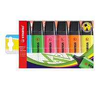 Stabilo Boss Original Highlighters Wallet of 6 Assorted Colours, none