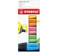 STABILO BOSS MINI - Highlighter - Pack of 5 - Assorted Colours