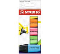 STABILO BOSS MINI - Highlighter - Pack of 5 - Assorted Colours