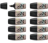 STABILO BOSS MINI Naturevibes - Highlighter - Pack of 10 - Warm Grey