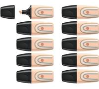 STABILO BOSS MINI Naturevibes - Highlighter - Pack of 10 - Beige