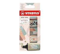 STABILO BOSS MINI Naturevibes - Highlighter - Pack of 5 - Assorted Colours