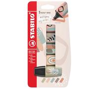 STABILO BOSS MINI Naturevibes - Highlighter | Pack of 5 - Assorted Colours