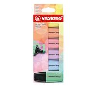 STABILO BOSS MINI Pastel - Highlighter - Pack of 6 - Assorted Colours