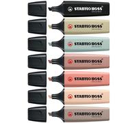 STABILO 70/8-2-1 Highlighter BOSS ORIGINAL NatureCOLORS 8 Pack Ass...