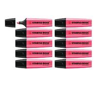 STABILO BOSS ORIGINAL 70/56 Highlighter Pink Medium Chisel 2 - 5 mm Refillable Pack of 10
