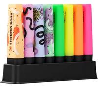 STABILO BOSS ORIGINAL by Ju Schnee - Highlighter - Deskset of 8 - with 4 Neon Colours and 4 Pastel Colours