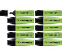 STABILO BOSS Original Green Highlighter [Pack of 10]