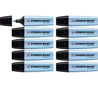 STABILO BOSS ORIGINAL 70/31 Highlighter Blue Medium Chisel 2 - 5 mm Refillable Pack of 10