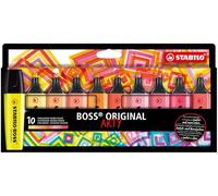 STABILO BOSS ORIGINAL - Highlighter - ARTY - Pack of 10 - Warm Colours
