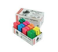 STABILO UK/70/48-2 - Boss Chisel Tip Highlighters 8 colours PK48