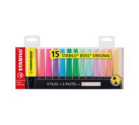 STABILO BOSS ORIGINAL marker 15 pc(s) Chisel tip Multicolour