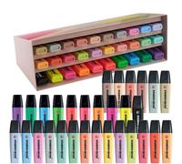 STABILO BOSS ORIGINAL - Highlighter - Deskset of 30 - with 9 Neon Colours, 14 Pastel Colours, 6 NatureCOLORS and 1 Black Marker