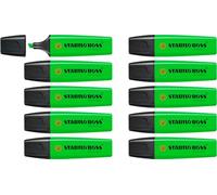 STABILO BOSS ORIGINAL - Highlighter - Pack of 10 - Green