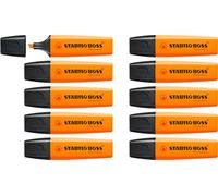 STABILO BOSS ORIGINAL - Highlighter | Pack of 10 - Orange