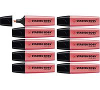 STABILO BOSS ORIGINAL - Highlighter - Pack of 10 - Red